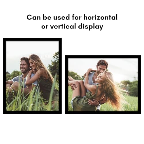 Americanflat 19x25 Poster Frame with Polished Plexiglass - Black Picture Frame - Wide Photo Frames Made of Engineered Wood for Vertical or Horizontal Wall Display - Epic Collection - Black