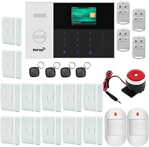 KEEPWORD WiFi IP Cloud GSM Tuya Wireless Intelligent Home Office Security Alarm Burglar Anti-Theft System,RFID Access,Auto Dialer,Touch Keypad