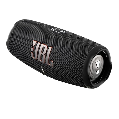 Image of JBL Charge 5 Wireless Bluetooth Speaker (Black) | Rugged IP67 Waterproof Outdoor Audio with Deep Bass & 20H Playtime | Includes Protective Travel Case for Beach, Hiking, Camping, and More