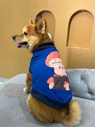 Petsnugs Blue Colour Mushroom T Shirt Suitable for Dogs & Cats (Extra Small) (B0CMX77DS6) Amazon Price History, Amazon Price Tracker