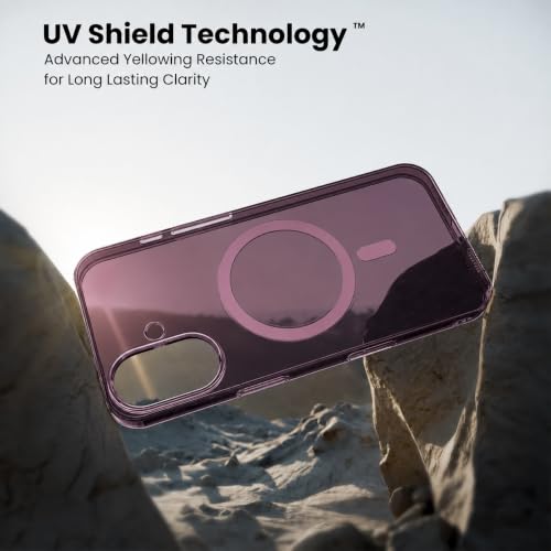 Image of DIZORO Matte Case for iPhone 17 Compatible with MagSafe, Camera Lens Full Protection, Shockproof Translucent Frosted TPU Soft Phone Cover, Anti-Fingerprint (Burgundy)