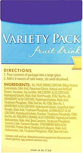 Healthywise - High Protein Diet Fruit Drink Variety - 15G Protein - Low Calorie - Low Carb - Low Sugar - Fat Free, 7 Servings Per Box, (2 Pack) #TOP2