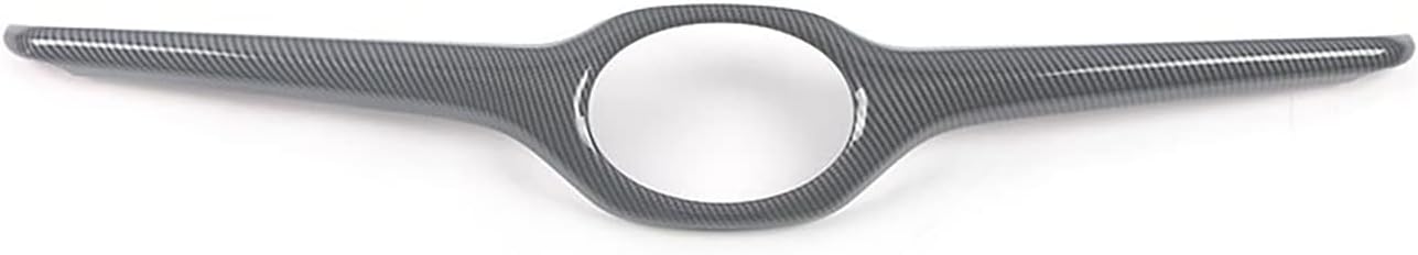 Car Accessories Fit For Toyota Highlander 2020 2021 2022 2023 2024 2025 Exterior Front Center Grille Strip Cover Molding Trim (Carbon Fiber Style) ABS 1 PC