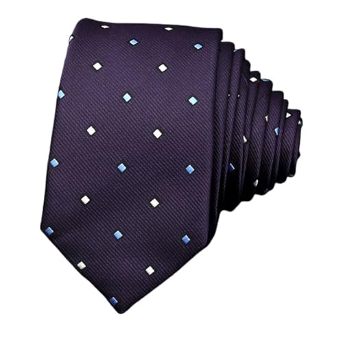 Corbata masculina de negocios estampado floral y cuadros 6 cm