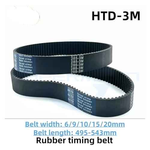 Courroie de distribution HTD 3M 534mm pour transmission mécanique précise