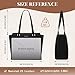 Imagen de RAINSMORE Bolso Mujer Grande Bolso Universidad Impermeable para Portátil 14 Pulgadas Bolsos Tote Cuero PU con Cremallera Bolsillo Interior para Compras Viajes Colegio Oficina