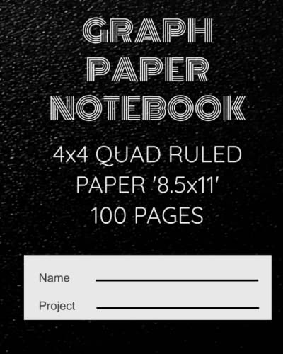 Graph Paper Notebook 8.5 x 11: Graph Paper Notebook 1/4