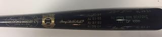 Topps Hall Of Fame 50 Home Run Hr Seasons Ls Auto Hof Bat Le/1000 Mickey Mantle - Autographed Mlb Bats