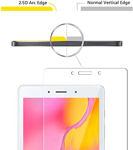 Image of Samsung Galaxy Tab A 8.0, Wi-Fi + 4G Tablet, 20.31 cm (8 inch), 2GB RAM, 32GB ROM Expandable, Slim and Light, Black + 2 Pack Tempered