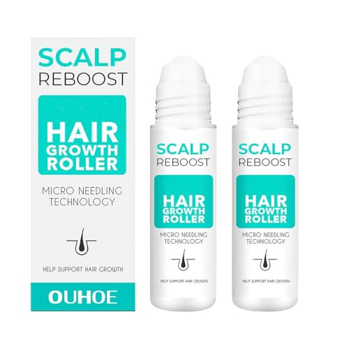 Hair Growth Serum Roll-On, Professional Hair Regrowth Treatment for Thicker, Fuller-Looking Hair, Nourishing Hair Growth & Scalp Serum for All Hair Type, Anti-Hair Loss for Men & Women