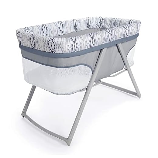Ingenuity Foldaway Rocking Bassinet - Fletcher - Portable Folding Rocking Bassinet