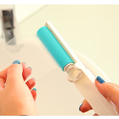 Vantiyaus Lint Roller（4Pcs） Reusable Foldable Portable Clothes Washing Carpet Sheets Dust Suction Brush Picker Set Cleaner ,Pet Hair Remover Brush(Random Color) #TOP3