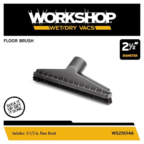 WORKSHOP Wet/Dry Vacs Shop Vacuum Accessories WS25014A Floor Brush Attachment for Wet Dry Vacuum Cleaners, Fits 2-1/2-inch Extension Wands and Hoses by WORKSHOP Wet/Dry Vacs - Image 2