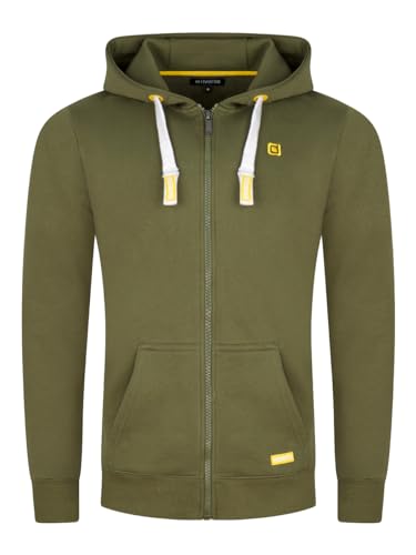 riverso Sweatjacke Herren mit Kapuze Reißverschluss Regular Fit RIVNoah Kapuzenjacke Hoodie Kapuzenpullover Braun Rot Blau Schwarz Grün Grau Beige S M L XL XXL 3XL 4XL 5XL