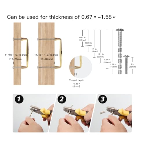YAGU 10 Pack Top Polished Brass Kitchen Cabinet Pulls 3-3/4 Inch(96mm) Hole Center Solid Bright Gold Dresser Drawer Handles Furniture Hardware for Cupboard Wardrobe Closet Vanity by YAGU - Used condition - Image 4