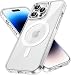 Produktbild Magnetisch Hülle für iPhone 14 Pro Max [6,7 Zoll] Kompatibel mit MagSafe Kabellosem Laden, Stoßfest Handyhülle, Schutzhülle Kratzfeste Transparent Rückseite (Durchsichtig)