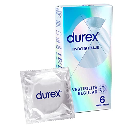 Durex Invisible Preservativos ultra finos de alta sensibilidad, 6 perfiles