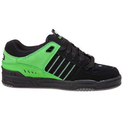 Image of Globe Mens Fusion Skate Shoes, Black /Green, 14 M US