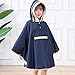 Capucha Lluvia para NiñOs Bebes Ligero Respirable Unisexo NiñO Impermeable NiñAs NiñOs con Capucha Impermeable De La Lluvia del Poncho, Azul,S