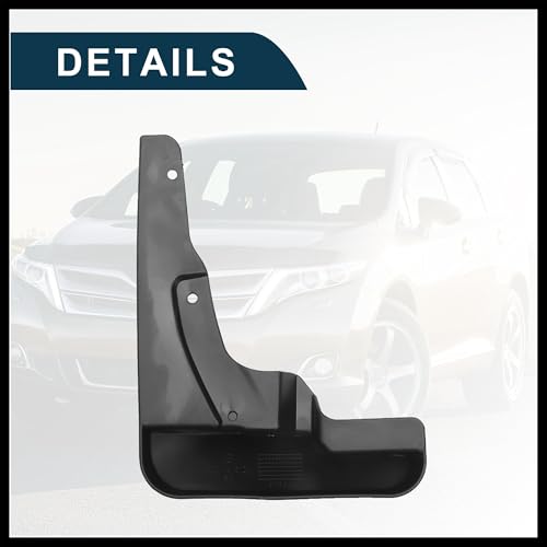 Image of Mud Flap Splash Guard for Toyota Venza 2009-2016 Durable | Front & Rear Side Mudflaps with Mount Accessor 1 Set Durable Material