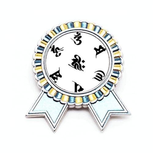 Broche personnage culturel taille M en métal ciselé haut de gamme