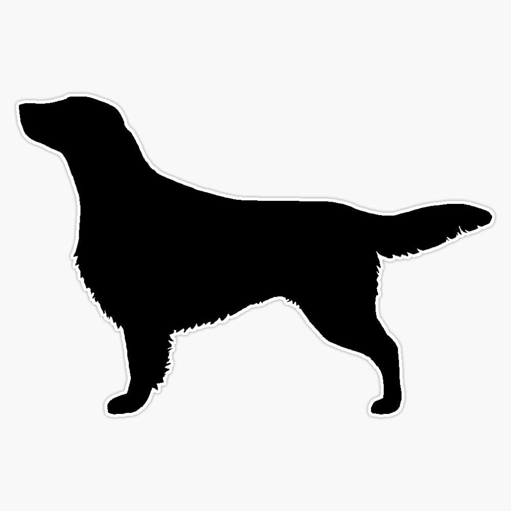 Flatcoated Retriever (Black) Sticker Vinyl Waterproof