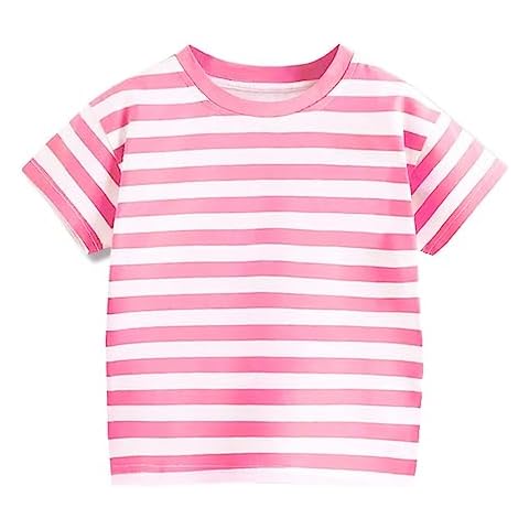 Cozozn Girls' Striped Cotton T-Shirt Cover