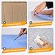 Filz Pinnwand Groß 60 x 40 cm – helles Kamelhaar Selbstklebende Kork-Pinnwand mit 60 Pins, 12 mm Dicke | Premium Bulletin Board für Fotos, Notizen & Memos | Ideal für Zuhause, Büro, Schule | Inklusive