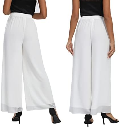 Linnen broek, Palazzo-broek, wijde pijpen broek, groene linnen rok broek, hoge taille geplooide broek, dames zomerbroek, Xiaolizi 2881# - België