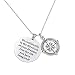 LParkin Go Confidently In The Direction Of Your Dreams Necklace, Stainless Steel (Necklace)