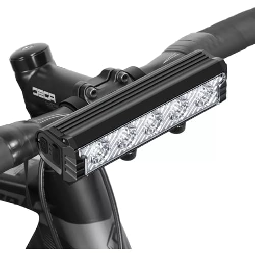 Lanterna de Bicicleta Farol 5 LEDs Recarregável