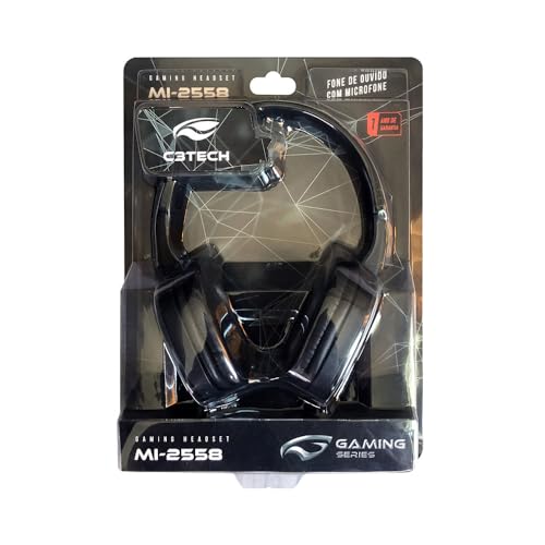 C3TECH Fone com Microfone Game, com fio, preto