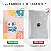 iCasso Compatible with MacBook Air 13 inch Case 2020-2018 Release M1 A2337 A2179 A1932, Cute Flower Protective Hard Shell Case +Keyboard Cover + Screen Protector,Colorful Flower