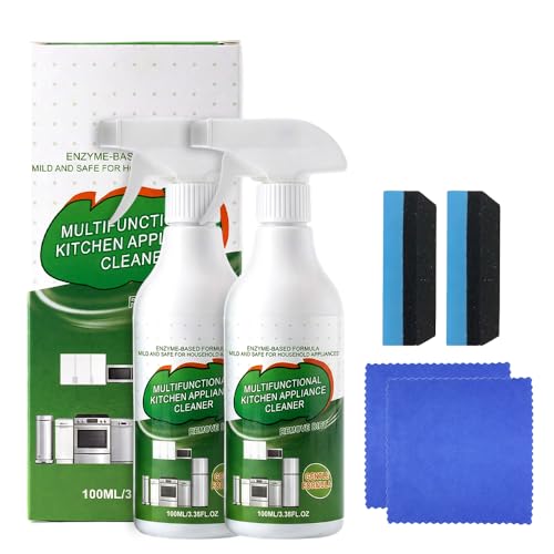 Juvhot 2026 New Multipurpose Enzyme Foam Cleaner, Powerful Multipurpose Kitchen Appliance Cleaner Spray, Oil Stains Clean Up Kitchen Appliance Cleaners, for Household, Oven, Stove, Range Hood (2)