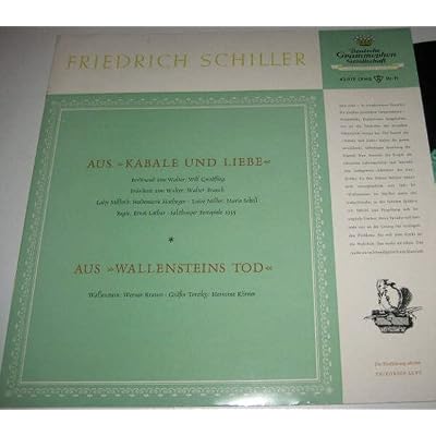 Aus Kabale Und Liebe / Aus Wallensteins Tod