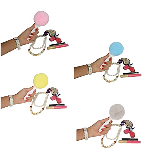 Image of The ChipmunK Store's Makeup Powder puff Combo with handle (Pack of 5)