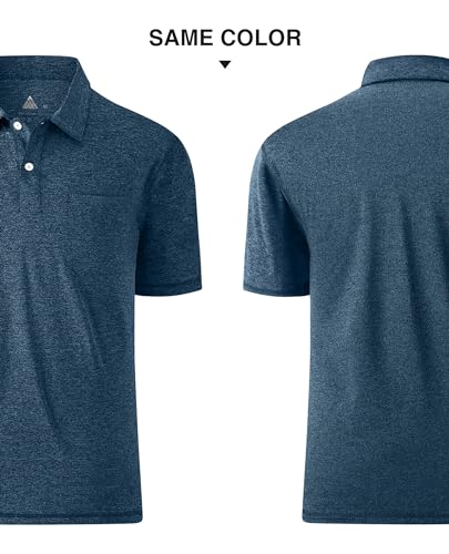 Image of SWISSWELL Men's Polo Shirts Short Sleeve Golf Polo Casual Athletic Fast Dry Shirts for Running Tennis Hiking