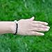 Natural Black Obsidian Crystal Bracelet - Chakra Healing Selenite Agate for Energy Balancing