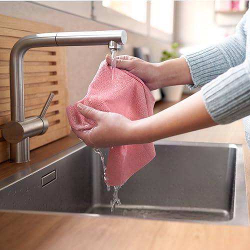 Vileda Actifibre Soft I Pack de 10 Bayetas 100% Microfibra | Limpieza Profunda | Alta Absorción y Sin Rayas | para Superficies Lisas - imagen 3