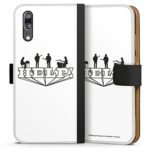 DeinDesign Etui Compatible avec Huawei P20 Etui Folio Etui magnetique The Beatles Help! Rock ‘n’ Roll - Les Beatles, Paul McCartney, John Lennon, RIngo Starr, George Harrison DeinDesign Etui Compatible avec Huawei P20 Etui Folio Etui magnetique The Beatles Help! Rock 'n' Roll