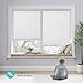 Joydeco No Tools No Drill Blinds for Indoor Windows, Cordless Window Blinds Cellular Shades Top Down Bottom Up Blackout Honeycomb Blinds Thermal Insulated Noise Reduction (White, 35