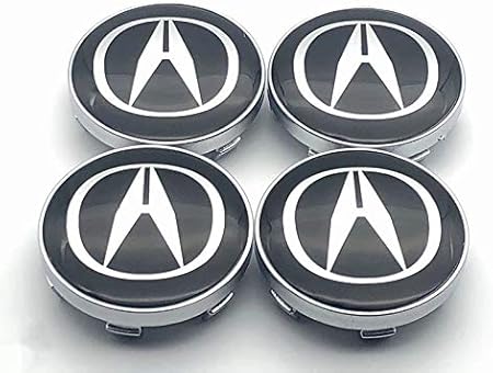 Amazon Cyycy アキュラ Acura ホイールセンターキャップ ハブキャップ ホイールカバー センターキャップ バッジ エンブレムステッカー 60mm 4個セット 並行輸入品 ブラック ホイールカバー 車 バイク