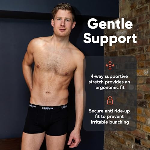 FM London 4/8-Pack Mens Boxers with Elastic Waist - Soft Boxer Shorts Men, Stretch Fit Underwear for Everyday Wear - Fitted Hipster Underwear - Image 3
