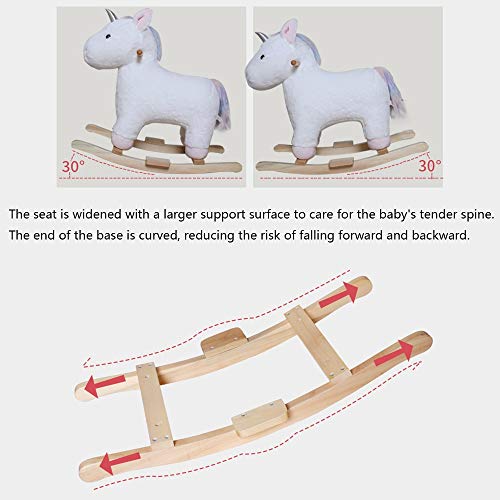 ZhaoXH-Schaukelpferd Kleinkind-Indoor-Fahrt Auf Spielzeug Schaukelstuhl Kaninchen Spielzeug für Kinder Schaukeltier Aus… – Bild 6