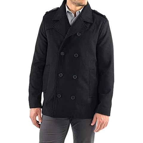 Alpine Swiss Jake Men's Wool Peacoat Cover