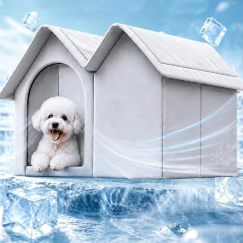 Perrera con aire acondicionado para cachorros contra el calor 4