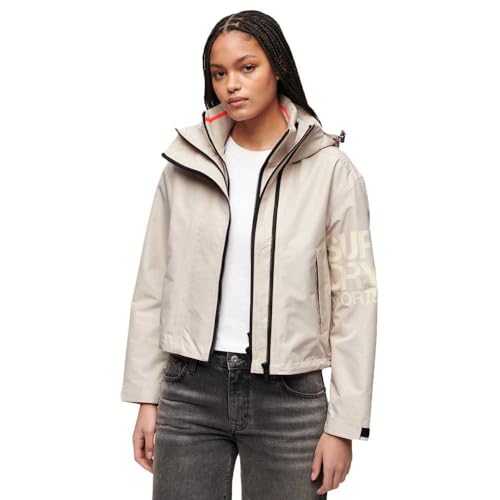 Superdry HOODED EMB WINDBREAKER JKT W5011655A Chateau Grey talla 14