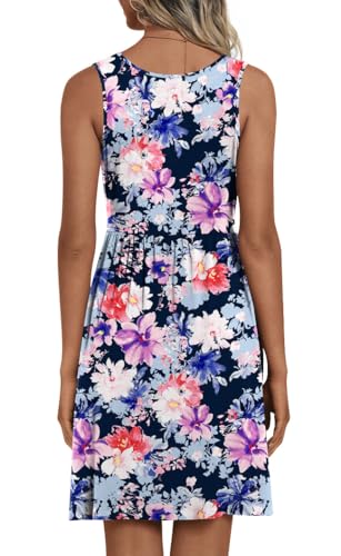 Image of CATHY 2026 Womens Casual Dress Summer Sleeveless Dresses V Neck Wrap Sexy Sundress with Pockets S-2XL