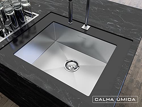 Cuba Inox Quadrada Gourmet Com Válvula 500 X 400