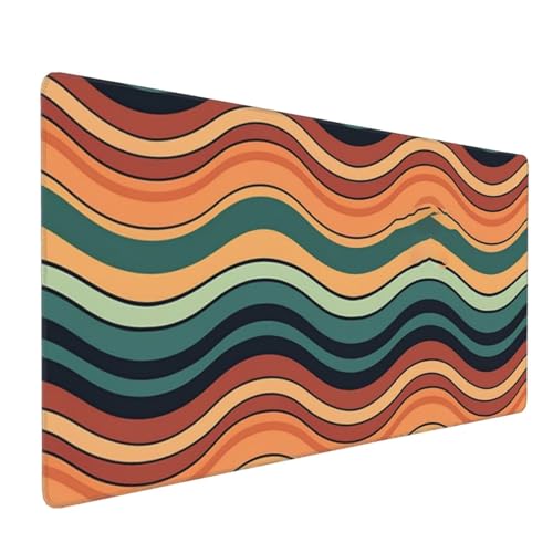 Tapis de souris de jeu ondulé 40x90 cm idéal pour bureau et maison